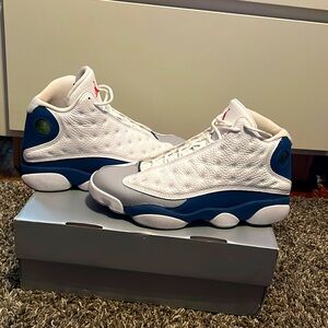 These are some fire jordan 13 French blue almost brand new and it comes with box